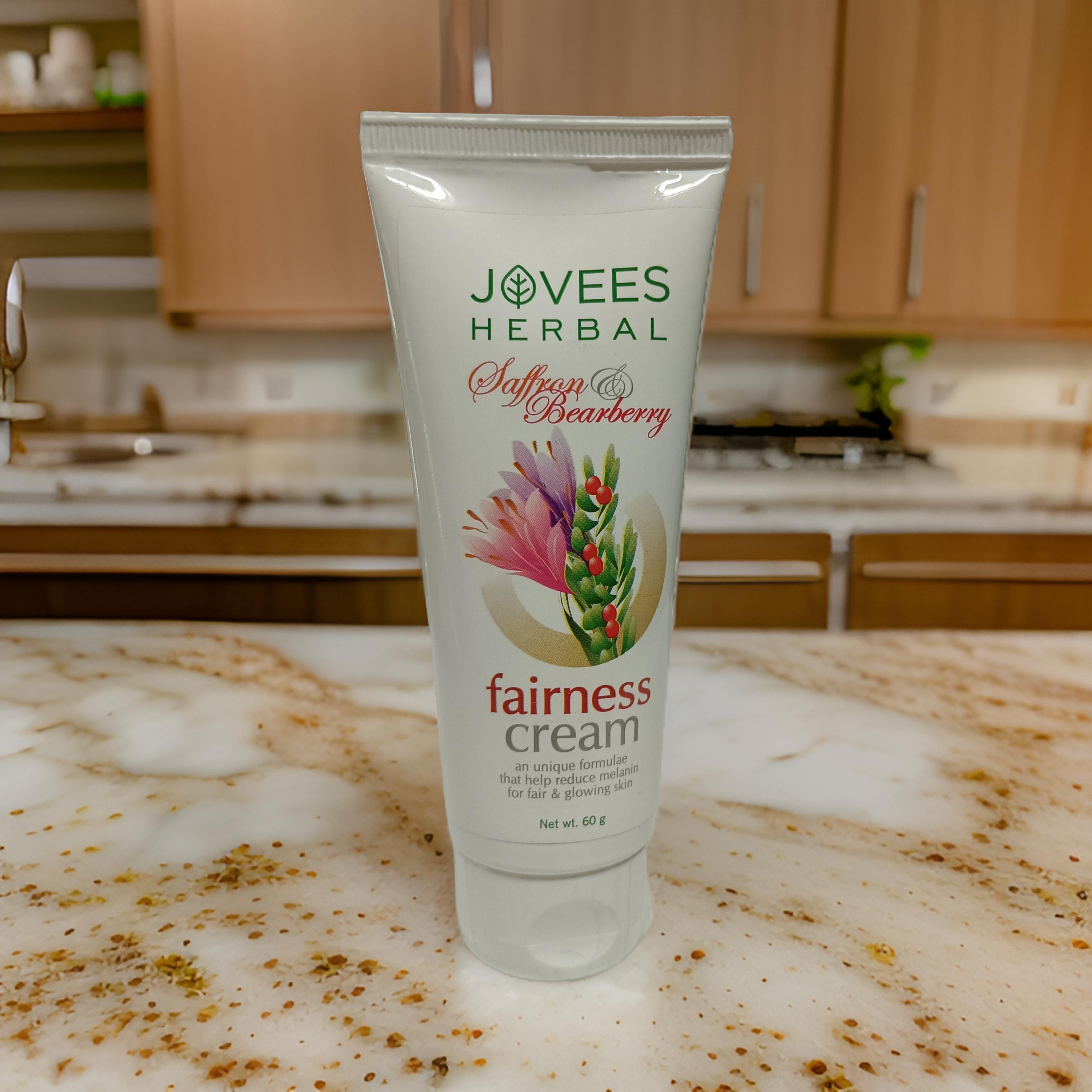 Jovees Herbal Saffron & Bearberry Fairness Face Cream 60g