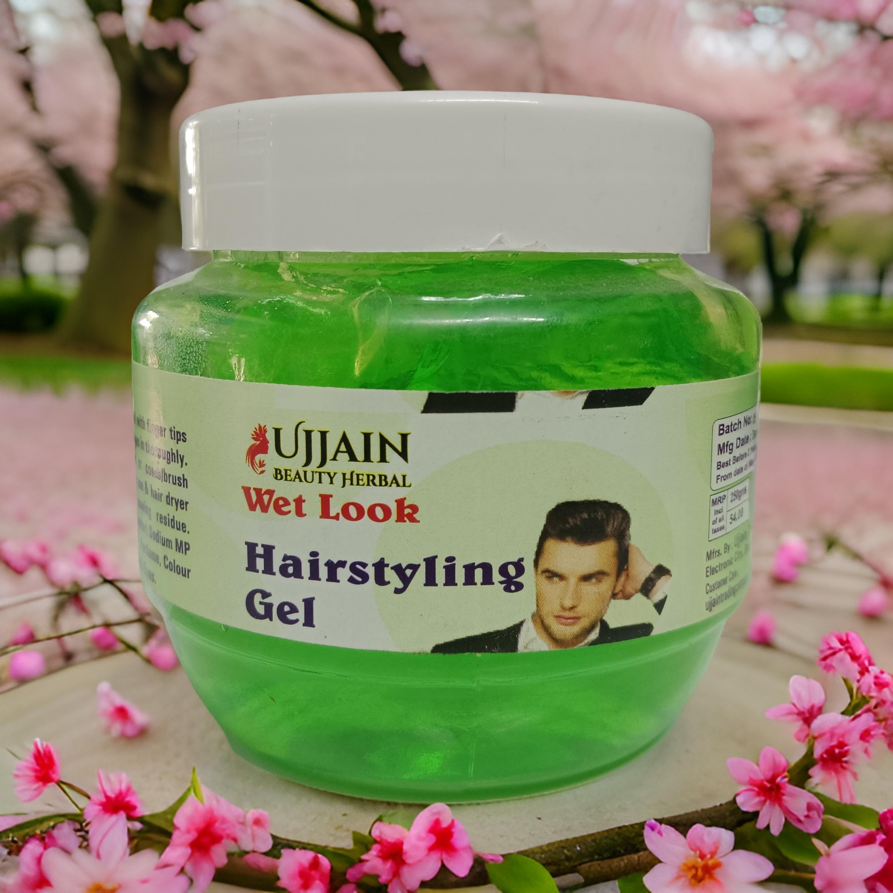 Ujjain Beauty herbal hairstyling gel(green) 250gms