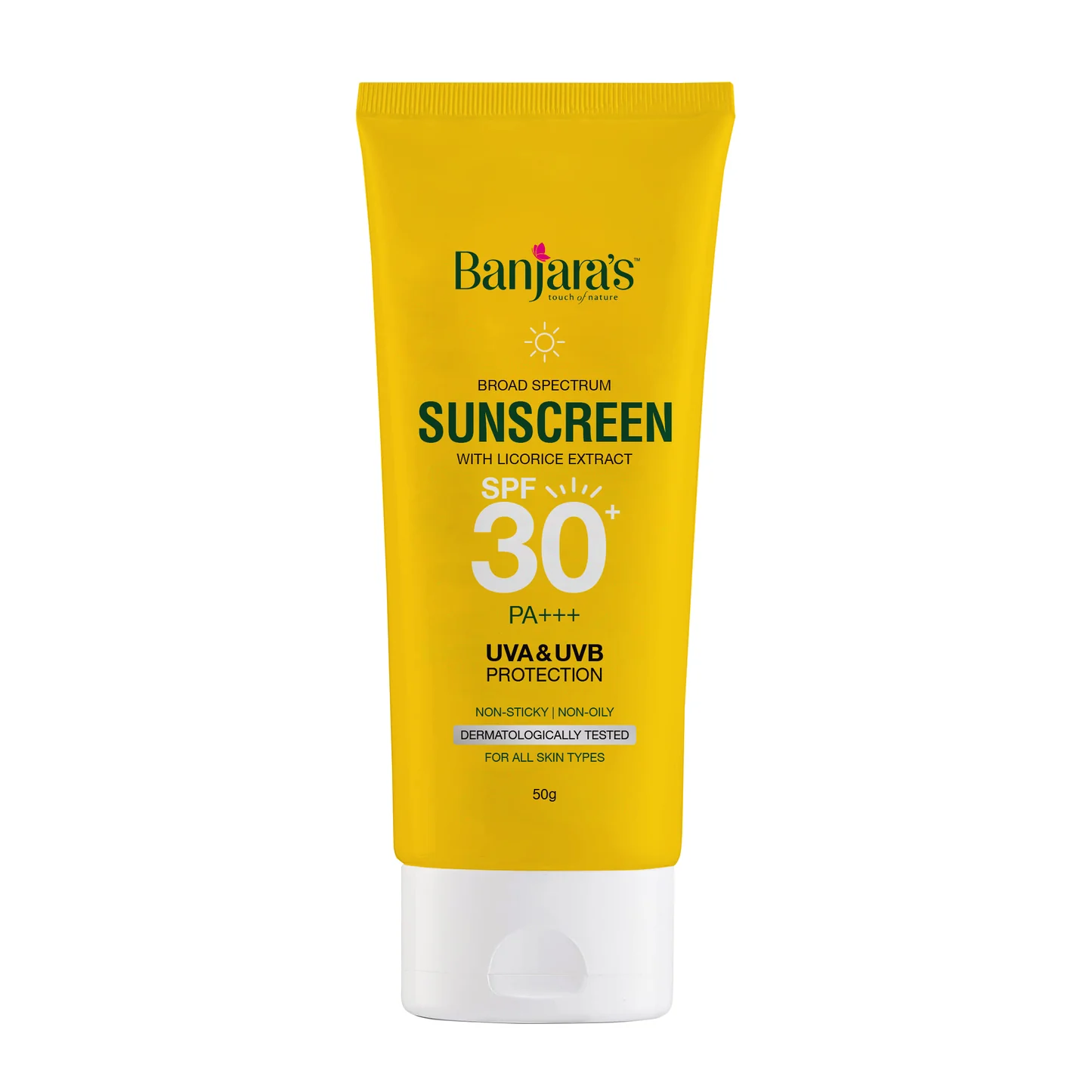 Banjaras touch of Nature Sunscreen SPF 30+ PA++ UVA&UVB Protecion(50g)