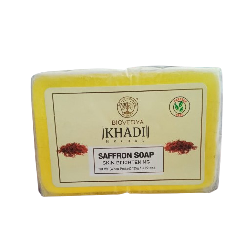 Biovedya Khadi Herbal Saffron Soap(125g)