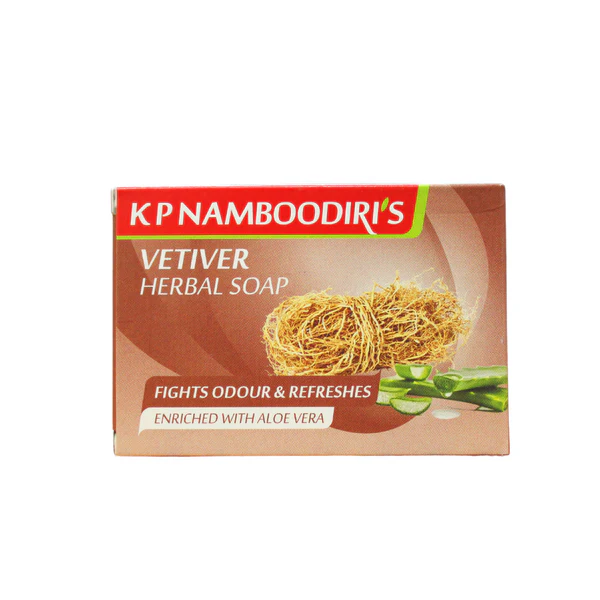 K.P. NAMBOODIRI S Vetiver Herbal Soap 100g each