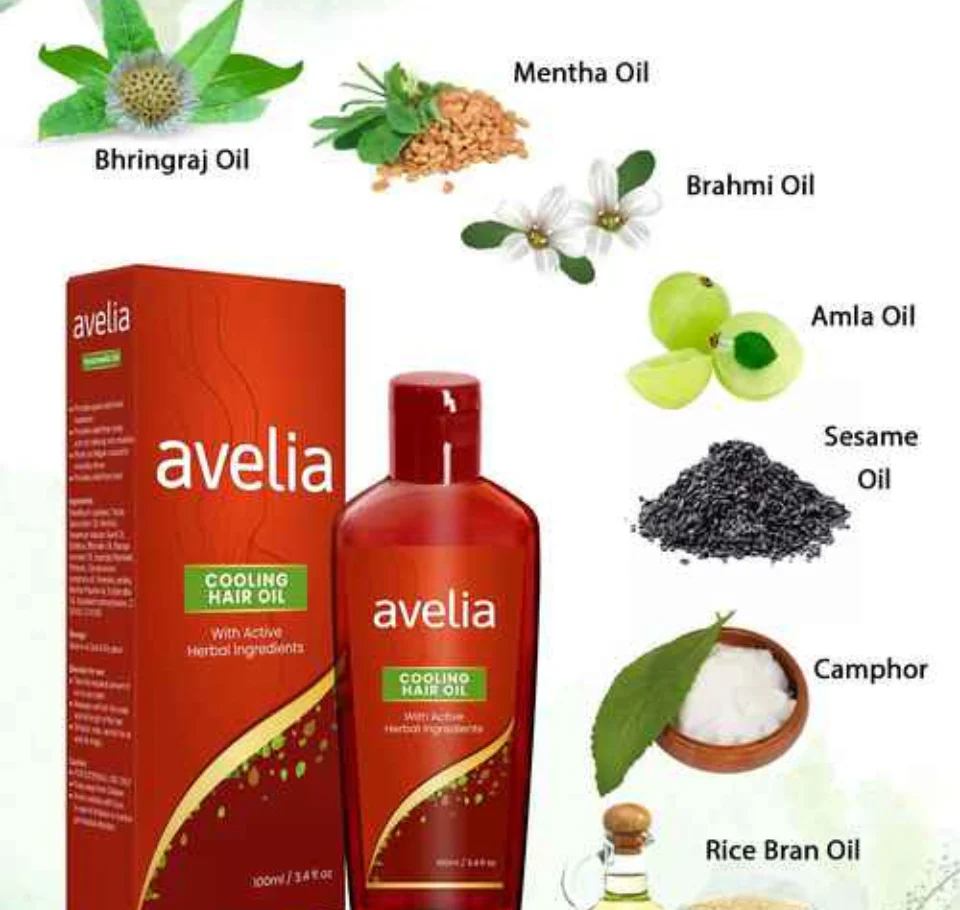 avelia cooling hair oil (100ml)