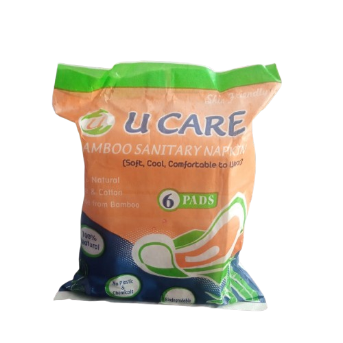 U CARE  Bamboo Sanitary Napkin (6 Pads)